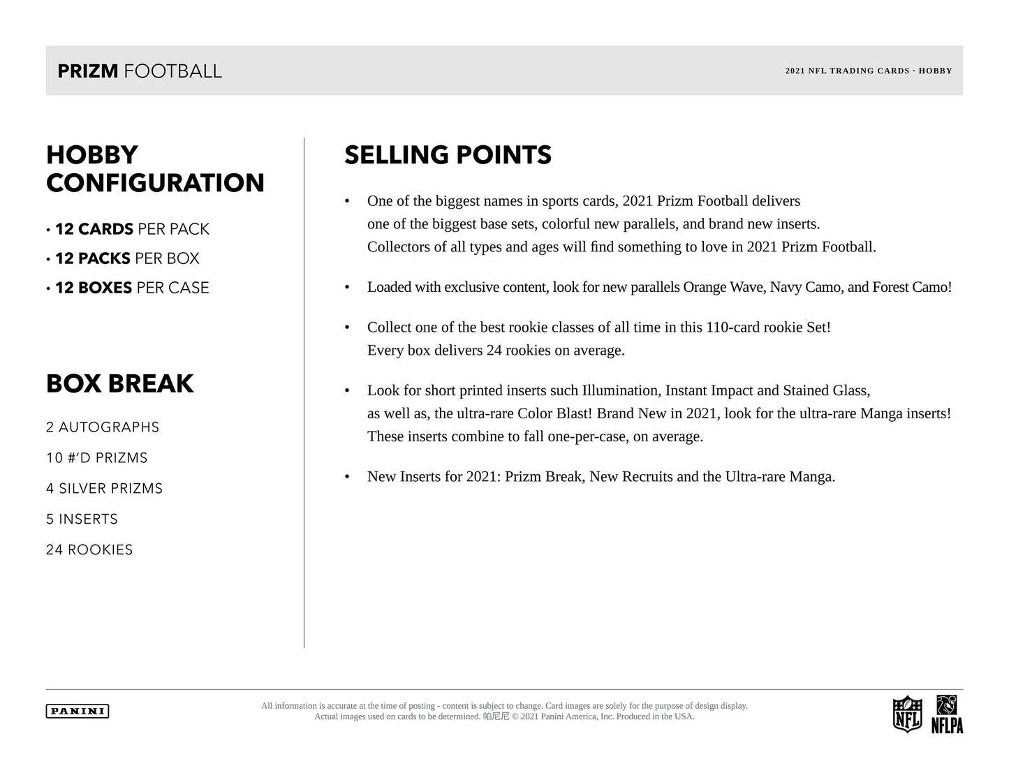 2021 Panini Prizm Football - 1-Box Random Divisional [1 Random Division per Spot] - #01