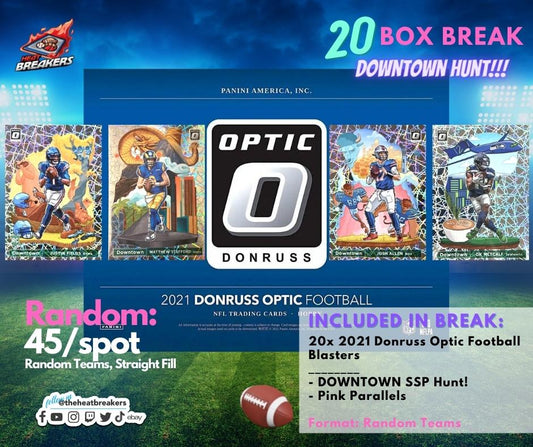 2021 Optic Retail Football - 20x Blasters - Random Teams [1-Team per Spot]